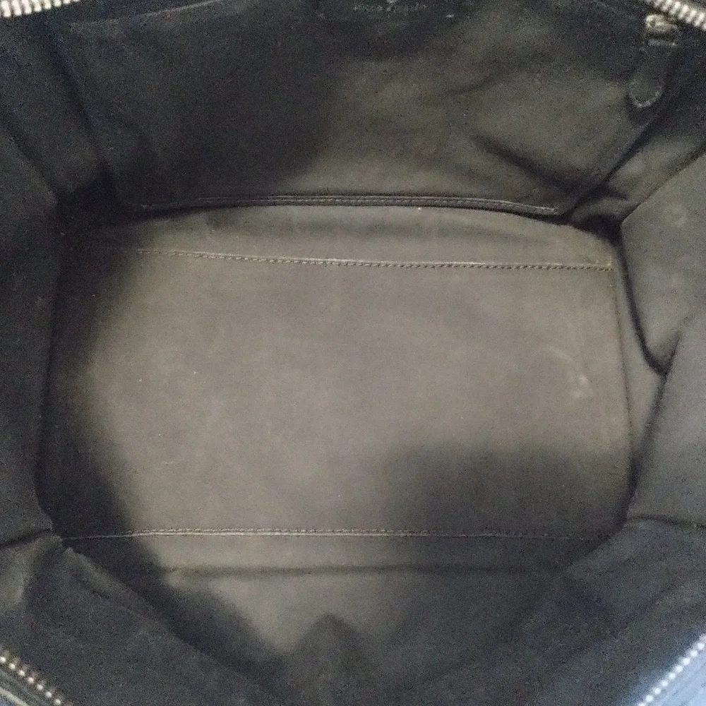 Kate Spade Ella Large Monogram Midnight Blue Denim Tote Bag - Picture 14 of 16